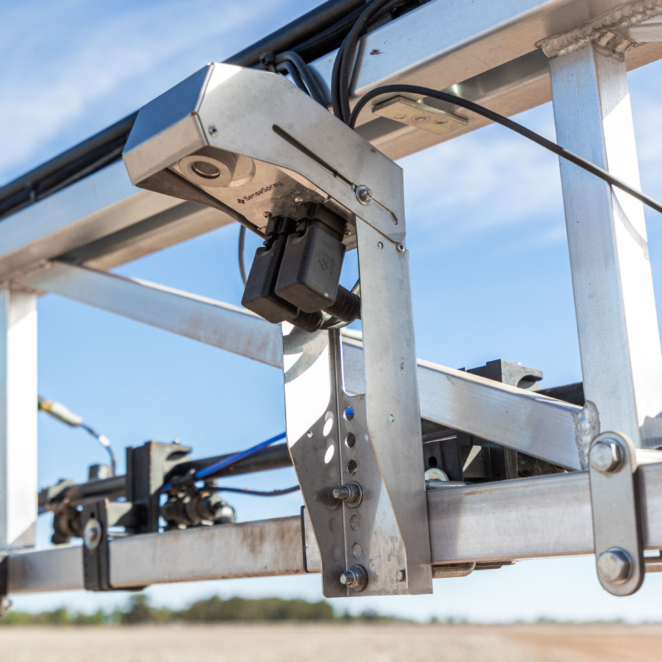 SenseSpray camera on a sprayer boom